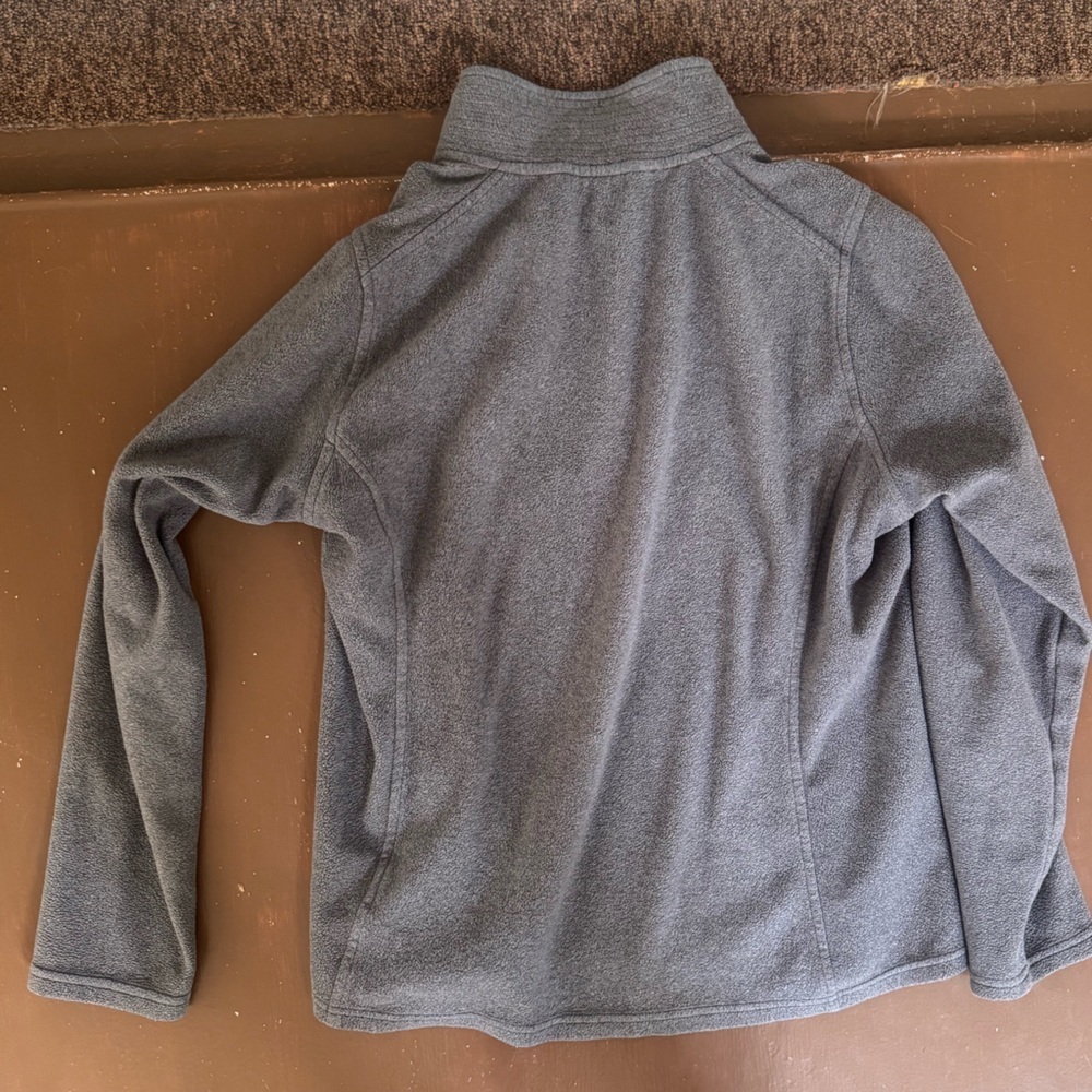 The North Face Heathered Gray 1/4 Zip Fleece Pullover - Women’s Large - Picture 2 of 6